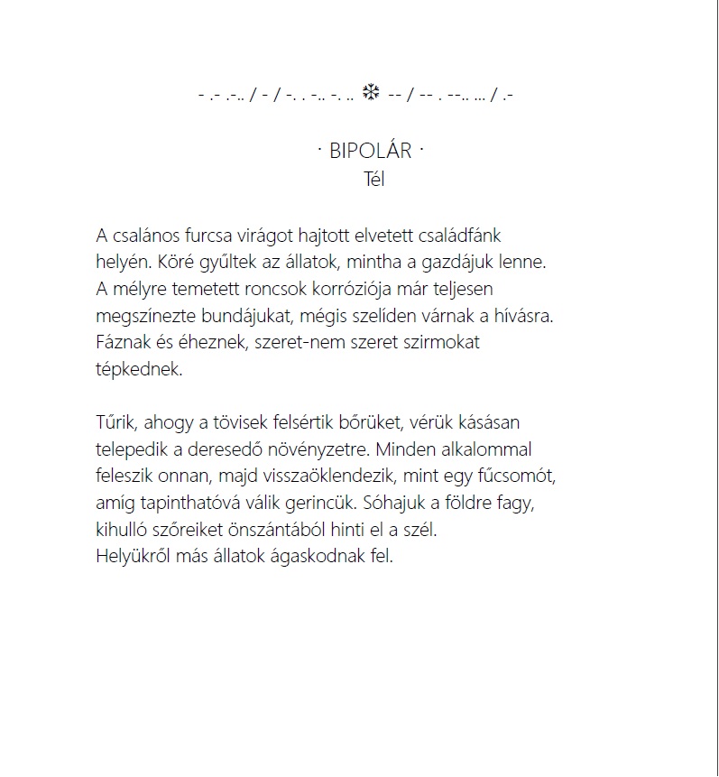 Elérhetővé vált a Minden és Semmi Pt. 1., ami egy személyes élményekből építkező narratív hibrid-líra keretében kísérli meg rekonstruálni a Z generáció mentális közegét bipolar